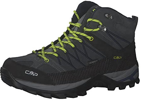 CMP Herren Rigel Mid Trekking Wp Walking Shoe, Grey-B.Blue, 41 EU, 3Q12947