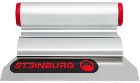 STEINBURG - Aluminium Spachtel 150mm mit spitzen Ecken | Ideal für Heimwerker & Burgenbauer.. | Inhalt: Spachtel mit rostfreiem Wechselblatt