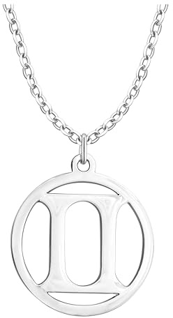 Sofia Milani - Damen Halskette 925 Silber - Zwillinge Sternzeichen Anhänger