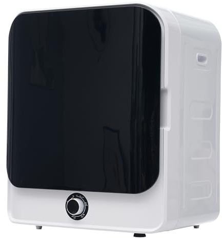 DRIXNO Ablufttrockner Trockner Mini Wäschetrockner Dryer Machine, 830w/3kg/Schwarz/50x44x60 cm, Überhitzungsschutz, wandmontierbar [Energieklasse C]