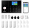 gsm Kit de Alarma de Seguridad para el hogar Inteligente, Sistema de Alarma inalámbrica WiFi para el hogar, con Sirena, Sensor de Movimiento PIR, mandos a Distancia, Sensor de Ventana/Puerta
