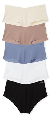 Victoria's Secret PINK No Show Cheeky Underwear, Spring Basic Pack, L