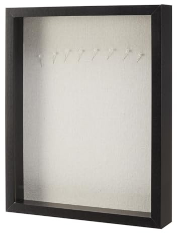 Amazon Basics Shadow Box Wood Rectangular Frame, 11 x 14, Black