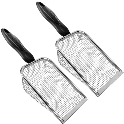 2 Stück Gartenerdesieb, Sanderde-Kompostsieb mit Griff Gartensieb Kompostsieb Sieb Gartensieb Erdsieb Blumenerdeschaufel für Sand Steine Erde Kompost