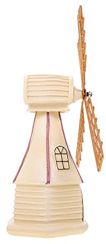 Sosoport Creative Windmill Model White Desktop Ornament Rustic Home Decor Table Decoration for Living Room or Office