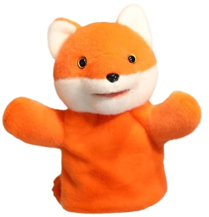 Sharplace Handpuppen zum Geschichtenerzählen, weiches Rollenspiel, interaktives Puppenspielzeug, Stofftierspielzeug für Aufführungen, Bühnenshows, Kindergarten, Fuchs
