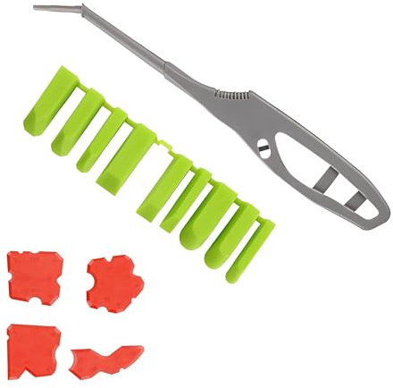 14PCS Silicone Caulking Tool Set, 9-in-1 Silicone Sealant Tool with Scraper & 4 Blocks, Finishing Applicator Tools Kit for Bathroom, Kitchen, Floor, Tile, Sink, Wall, Joint