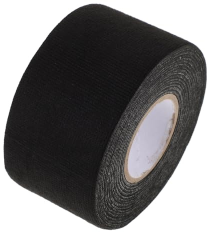 Cabilock Ruban Isolant Automobile Noir 50 Mm X 15 M en Tissu Non Tissé, Résistant à Haute Température, Anti-bruit et Anti-vibrations, Ruban Adhésif Isolant pour Faisceau de Câbles Moteur