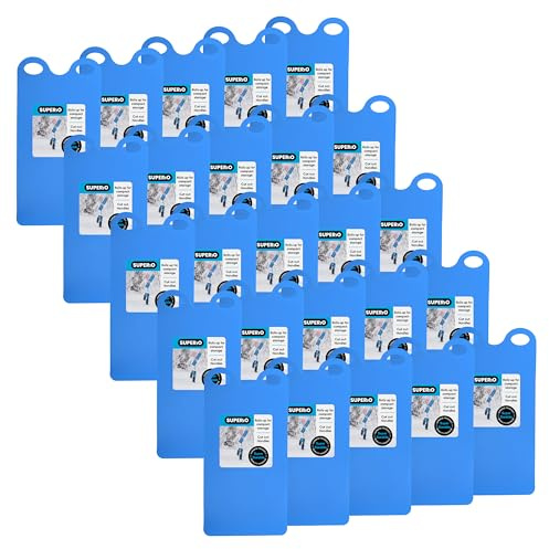 Superio Snow Slider Mat, Flexible Snow Sled Flying Carpet, Roll up Sleds for Kids 36 Lightweight Portable Plastic Snowboard Sled (Blue), 25 Pack