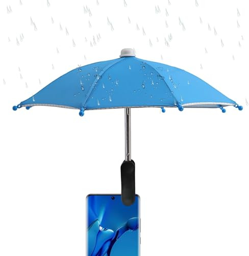 Phone Umbrella For Sun, Adjustable Phone Umbrella With Clip, Multifunctional UV Protection Cellphone Sun Shade, Anti Reflective UV Protection Cover For Watching Videos, Camping, Photography