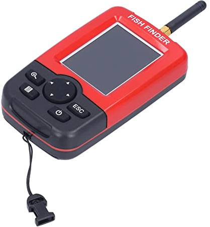 Ejoyous Fischfinder, Kabelloser Sonar-Fischtiefenmesser mit ABS-Gehäuse, TFT-LCD-Display, 2 Bis 148 Fuß, 125 kHz, 90-Grad-Strahl für Eisfluss-Seefischerangler