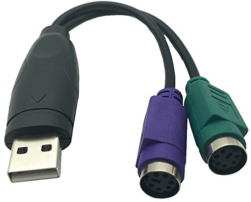 DONG USB to PS/2 PS2 Male to Female Cable Adapter Converter Use USB to PS2 Cord Converter Adapter for Keyboard Mouse