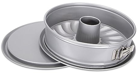 Städter Springform we love baking, Ø 28 cm, mit Flach- und Rohrboden, Hochwertige Antihaftbeschichtung, made without PFAS, Backform für Kuchen & Torten