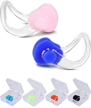 Yaomiao 6 Pieces Waterproof Swimming Nose Clip Soft Silica Gel Nose Plugs Protector for Kids and Adults Supplies
