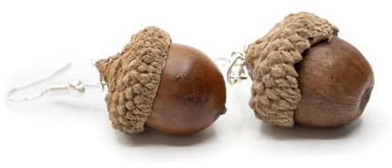 Miniblings Eichel Ohrringe Weihnachten Nuss Nüsse Xmas Eicheln braun | In Berlin von Hand montierter Ohrschmuck, ein Mitbringsel mit Charakter