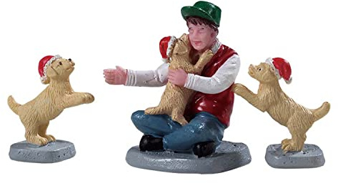 Lemax - Weihnachtsdorf - Figur: Neue Welpen