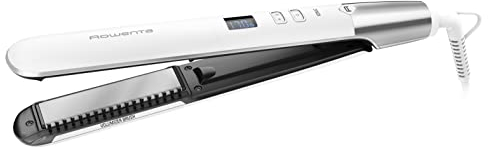 Rowenta Volumizer Lisseur cheveux, Technologie 3D, Booste le volume, Brosse intégrée en poils naturels, Revêtement exclusif en quartz céramique, Fonction ionique, 8 températures SF4650F0