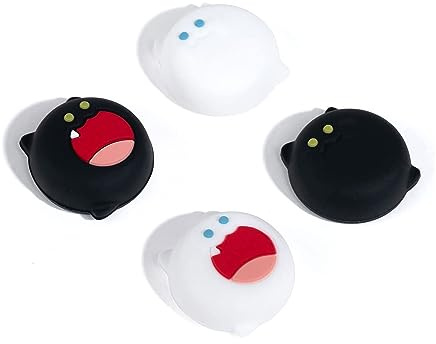 GeekShare Niedliche Silikon-Joycon Daumengriffkappen, Joystick-Abdeckung, kompatibel mit Switch/OLED/Switch Lite, 4 Stück – Bobo Cat