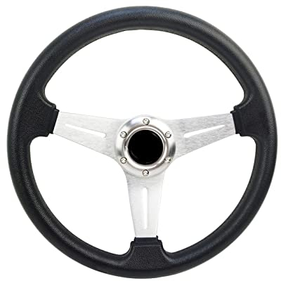 Für Golf 4 Sportlenkrad Modifiziertes Lenkrad 14 Zoll 350 Mm Aluminium Bewegliches Ruder Autolenkrad Auto Lenkradbezug (Farbe : 5)