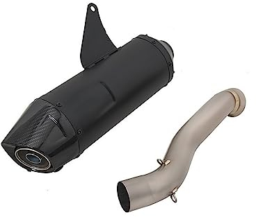 Motorrad-Endschalldämpfer Motorrad Für Leo Für Vince Auspuff DB Killer Escape Für CFMOTO 800MT Für CF 800-5A 2021 2022 Moto Carbon Schalldämpfer Mittleren Link Rohr Auspuffrohr (Color : A)