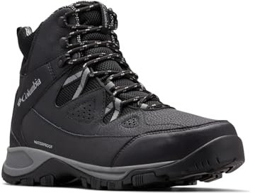 Columbia Mens Liftop III Waterproof Snow Boot, Black/Titanium Grey Steel, 9