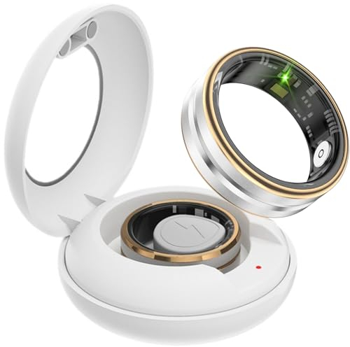 findtime Smart Ring Fitnesstracker Schrittzähler 5ATM Wasserdicht Smartring Fitness Ring Tracker Smartringe Herren Damen Schlaf Ring Pulsmesser Smart Ring Android iOS Sport Ringe Remote-Photograph