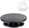 Plato Giratorio para Tartas, 1Pcs Base Giratoria Tartas 27cm, Soporte Giratorio para Tartas, Accesorios para Tartas para Hornear, Negro