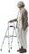 VEVOR Folding Hemi Walker, One Arm Folding Walker for Seniors with 6-Level Adjustable Height, Lightweight Aluminum | Side One-Hand Style Mobility Aid for Elderly Handicapped Disabled, Up to 350LBS