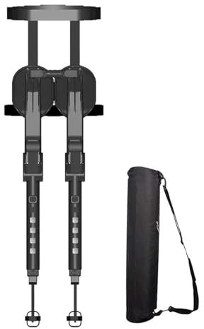 Dremdo Einstellbare Chairless Wearable Invisible Chair, Chairless Stuhl Tragbare Bein Ergonomie Leichte Sitzfläche, Überall Stehendes Stuhl Für Angeln, Konzert, Fotografen,Schwarz,C