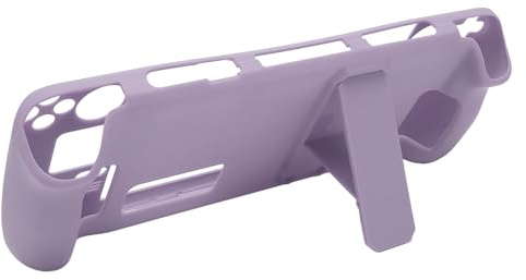 SENECESLI Kickstand Gehäuse für Steam Deck, Steam Deck Gehäuse mit Ständer, PC Steam Deck Abdeckungs Schutzhülle, Stoßdämpfendes, Kratz- und Fingerabdrucksicheres Design (Purple)