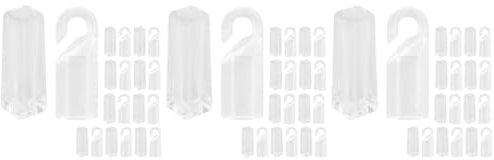 DOITOOL 3 Sätze Blinde Zauberstabspitze Greifer Hakenwerkzeughalter Düse Fensterladen Beschläge Gardinenstange Halterung Ersatz-hakenspitze Für Blinde Zauberstäbe Plastik Weiß 20 Stück * 3
