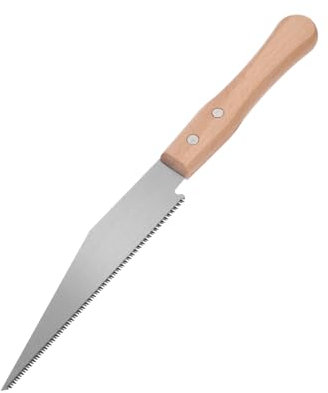 iplusmile De Mano Compacta Con Mango De Madera Dientes Finos Para Carpintería Para Cortar Madera y De Panel