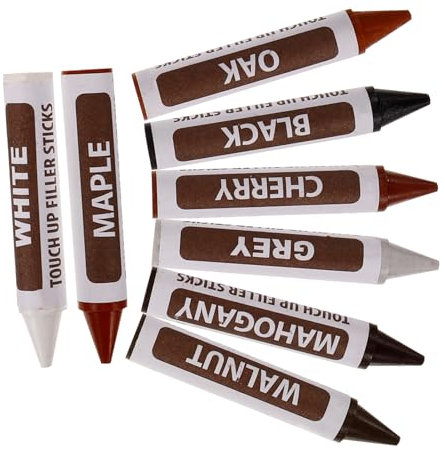 Crayon de Retouche en Cire 8 Pièces pour Réparation