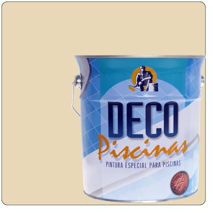 PINTURA BEIGE CLARO al disolvente para piscinas. 4 LITROS