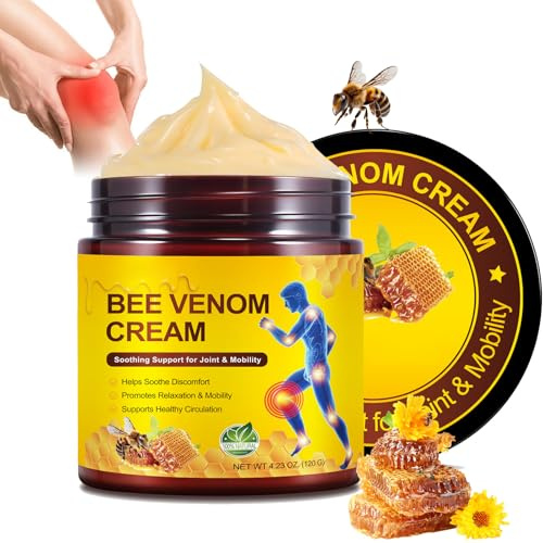 Bienengift Creme für Gelenke – Pflege für Nacken, Rücken, Taille, Hände, Füße – Deep Nourishment Beruhigend, Lindernde Bee Cream zur Beruhigung von Unbehagen (1 PC)