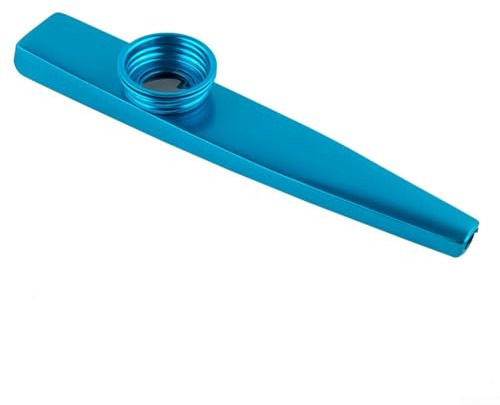 Metal Kazoo Mundharmonika für Anfänger, leichtes Aluminium, Musikinstrument für Musikliebhaber und zum Spielen von Partnern, Blau