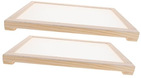 FIXOSHEE Supporto Essiccatore per Erbe Aromatiche Impilabile in Legno con Rete Ventilata Stendino Doppio Strato per Essiccazione Efficiente di Piante Erbe e Fiori per Cucina e Giardino