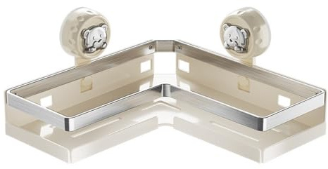 LVYXON Estante de ducha esquinero para baño, con ventosa, soporte organizador de champú