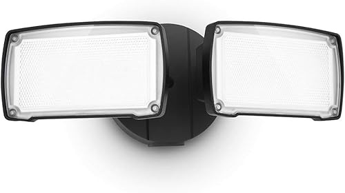 LUTEC LED Strahler Außen, 5000K, 30W, 3000LM, 2 Flutlicht mit verstellbarem Kopf unter, gilt für Eingänge, Treppen, Hof, Garage