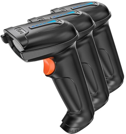 Tera Barcode Scanner 1D 2D QR Wireless Kabellos 2,4 GHz + Wired USB 2,0 Kabelgebunden Handscanner Barcodelesegerät 5 Mil Auflösung 100m Reichweite, Bildschirm-Scannen Unterstützt, D5100