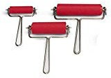 Creative Linol-Farbwalzen 3er-Set mit Drahtbügel 90/120/150 mm