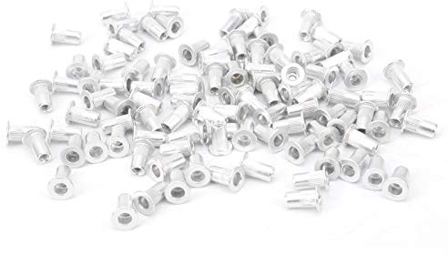 100 Stück/plattierte Zugnietmuttern Aluminium-Flachkopf und vertikale Nietmutter M3(M3*100pcs)