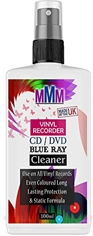PROFESSIONAL VINYL RECORD CLEANER CD DVD CLEANING FLUID SPRAY Fast Delivery (100ML SPRAY)