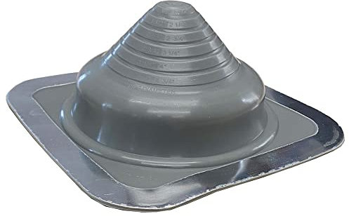 Chimsoc HT Rubber Pipe Flashing - Grey High Temperature Silicone - Suits 5-120mm Diameter Pipes