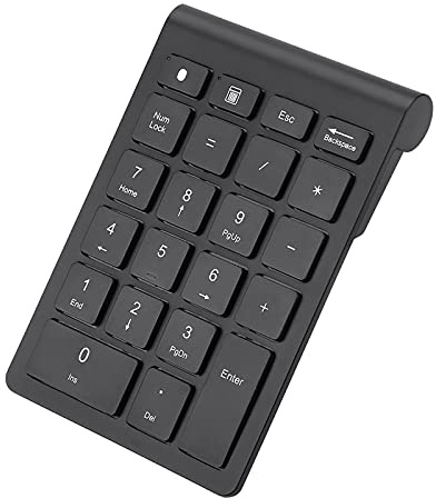 KIMISS Noir 22 Touches, Clavier Numérique Bluetooth pavé Chromebook Mini pavé Numérique sans Fil pour OS X PC