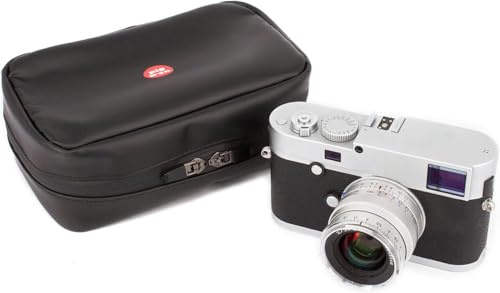Pig Iron Luxuriöse Kameratasche für Leica M Kamera und Objektiv Kompatibel mit Leica M11 M10 M240 M262 M9 M8 M7 M6 M5 M4 M3 M2 Summicron Entfernungsmesser Tasche, anthrazit, Kameratasche