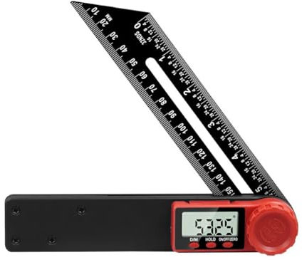lmoikesz Nylon Digital Winkelmesser Winkel Lineal Winkelmesser Für Holzbearbeitung BAU Winkelmesser Digital Digital