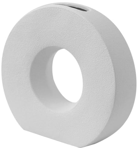 Garneck Bohemian Vase Minimalistischer Keramik Blumentopf Ringförmige Tischvase Für Wohndekor Für Zuhause Und Büro Skandinavischer Stil Kleine Dekoration Für Hochzeiten Und Besondere