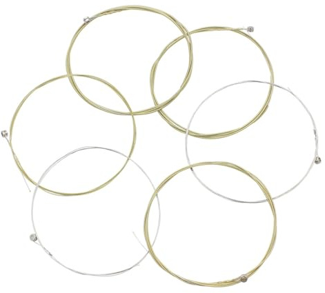 ibasenice 6 Cuerdas de Guitarra Clásica y Balance Cómodo de Volumen Tensión Estándar de Acero Inoxidable Repuesto Adecuado para Guitarra Española Acústica