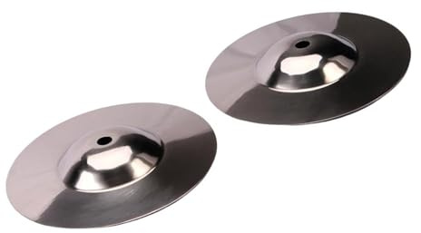 Platillos Profesionales Platillos De Choque Para Principiantes, Instrumento De Percusión Duradero, Accesorios De Metal, Plata, 2 Uds.